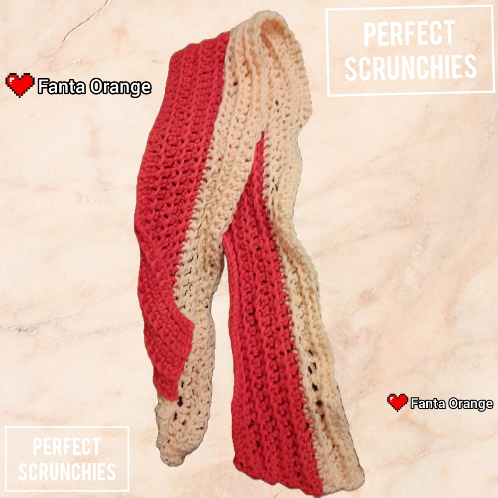*Fanta Orange* Scarf | Headband in Coral and Cream | Children Kids Adults